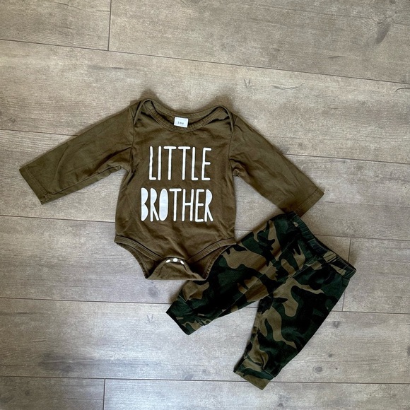 Boutique ‘Little Brother’ Camo Matching Lounge Outfit Set- - Picture 5 of 5